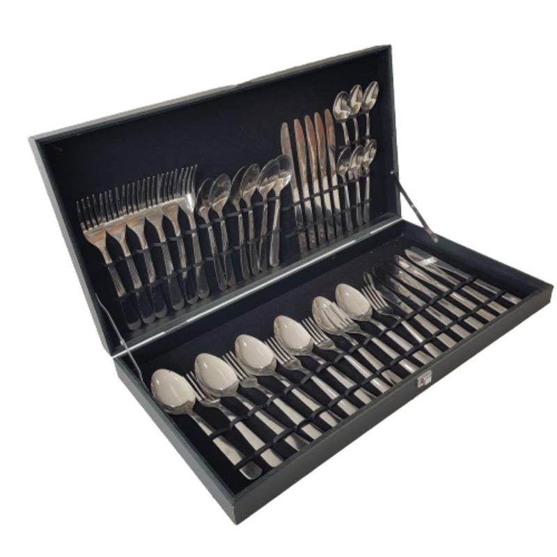 Faqueiro 42 Peças Aço Inox com Estojo de Madeira RICHWELL - Full
